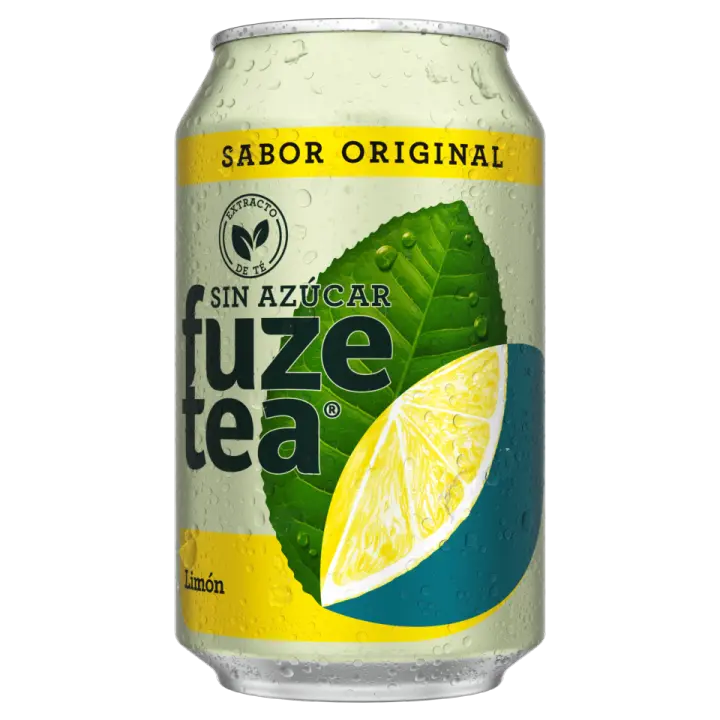 Pack 24ud Fuze Tea Al Limón Sin Azúcar lata 33cl - 1