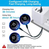Estimulador De Músculo Abdominal EMS Con Parches De Entrenamiento ABS Massajeador Corporal Para Adelgazamiento Carga USB Fitness Instrumento De Ejercicio Muscular - details 2