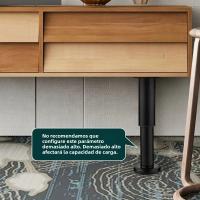 Pies De Muebles Ajustables De Acero Inoxidable Para Sofá Armario Estante Negro Y Blanco Hardware De Madera Metálica Para Armario De Baño - details 3