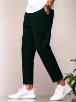 Nuevos Pantalones Casuales Para Hombre Primavera/Verano 2024 Color Sólido Deporte Quick Drying Cool Con Cinta Ajustable - details 14