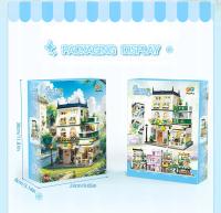 Bloques De Construcción Creativos 998PCS Villa De Flores En La Ciudad Juguete Educativo Para Niños Decoración De Escritorio Regalos De Vacaciones - details 4