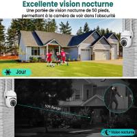 Cámara de vigilancia WiFi para exteriores, wifi HD 1080P 2.4 + 5G, zoom 4x, seguridad en el hogar con visión nocturna - details 7