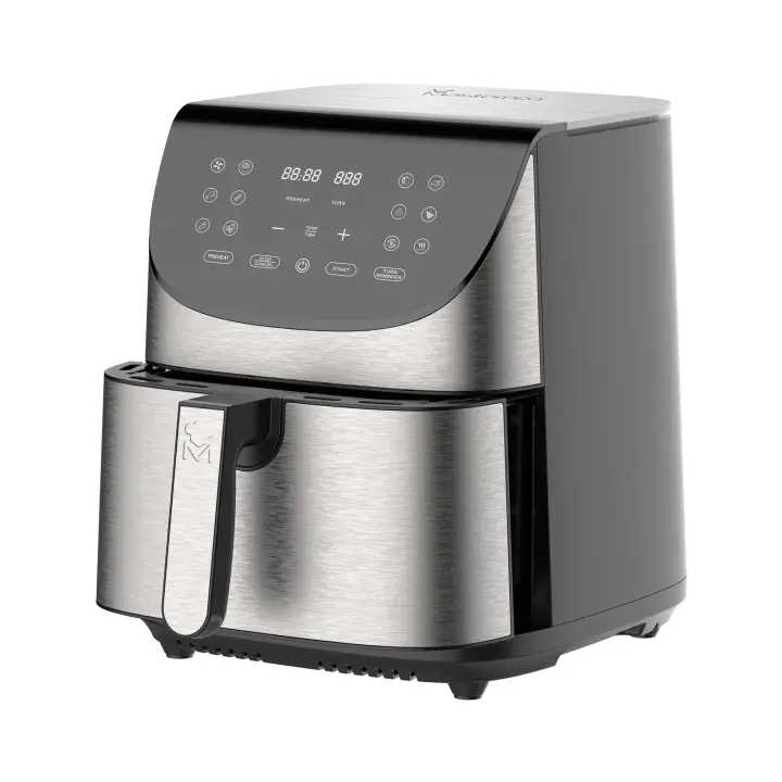 MasterPro ROCKET 700 - Freidora de Aire 1800W 7L - 12 Programas - Pantalla LED Táctil - Temperatura Ajustable - Recetario Online - Fácil Limpieza - 1