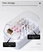 Organizador De Esmaltes De Uñas Acrílico Portátil Con 30 Agujeros Anti-Polvo Para Profesionales Del Arte De Uñas - details 2