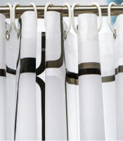 Cortina De Ducha Impermeable Moderna Y Ecológica Con Gancho Para Baño Resistente Al Mildew Y Duradera Accesorio De Baño Con Estampado Contemporáneo - details 2