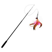 Varita Telescópica Para Gatos Extensible 1.8m Juguete De Pena Resistente Al Rasguño Para Aliviar La Aburrición De Los Gatos - details 6