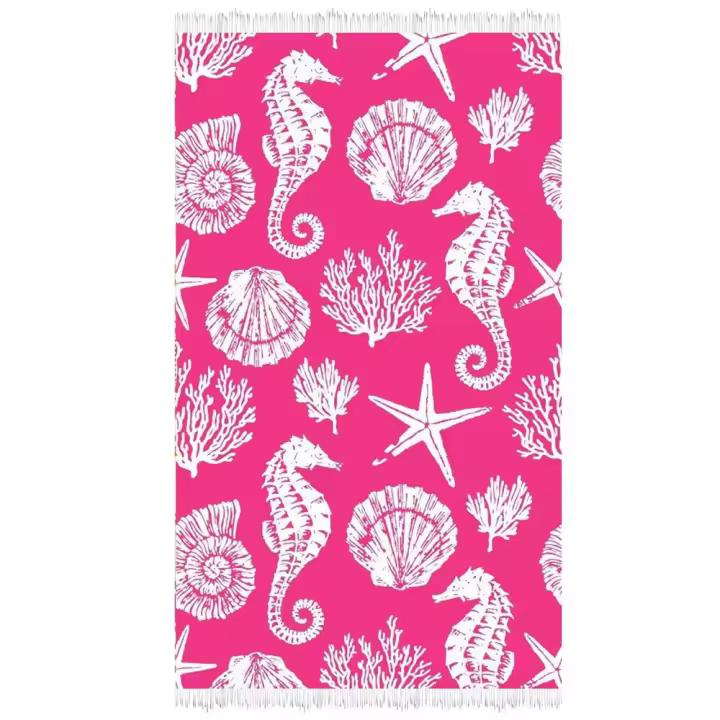 Toalla Jacquard Terc.Heela Fucsia 100X170  - Modelos surtidos (Secaneta 11571.016) - 1