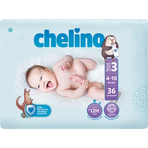 Chelino Love Pañal Talla 3 4-10Kg 36 Unidades - 1
