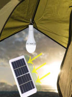 Lámpara Solar De 12W Impermeable Cargada Por USB Luz De Emergencia Iluminación Solar Para Exteriores E Interiores Bombilla Solar Para Casa - details 5