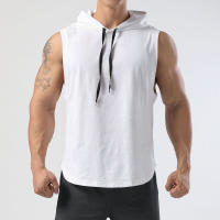Top De Entrenamiento De Baloncesto Para Hombres Verano 2024 Sin Mangas Con Capucha Secado Rápido Estilo Deportivo Top Fitness Manga Larga Color Sólido - details 3