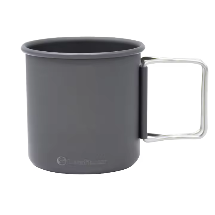 Taza De Acero Aluminio Leaftour 300ml Plegable Para Camping Y Viajes Mano Ligera Para Agua Café Y Té - 1