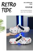 Clogs De Verano Para Hombres Sandalias De Plataforma EVA Pantuflas Casuales Tallas Grandes 46 47 Zapatos Planos Moda Unisex Para Playa - details 1