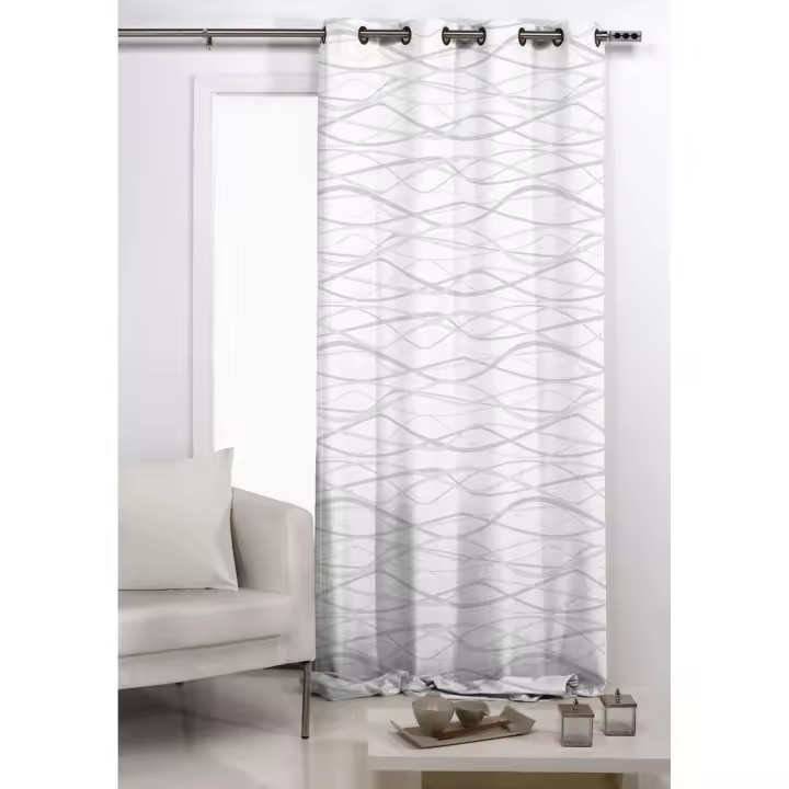 TEJIDOS REINA  Cortina ollados Modelo: aradia  - Medida Cortina Ollados 140x260 Cm - 1