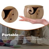 Bolsa De Almacenamiento Para Tejido En Madera Y Lana Organizador De Herramientas De Tejer Y Tejer Bolsa De Almacenamiento Para Yarn - details 17