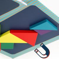 Libro De Puzzle 3D Magnético Con Formas Geométricas Tangram Tablero Jigsaw Montessori Juegos Educativos Para Niños Juguetes De Madera Regalos - details 8