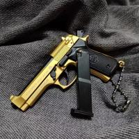 Llave De Metal Mini Pistola 1:3 Escala M9a3 Modelo De Arma Para Adultos Y Niños Regalo De Navidad Toy Gun Sin Batería - details 1