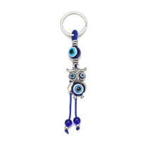 Llavero De Ojo De Suerte Con Mano De Fatima Y Mariposa Azul Para Coche Llavero Turco Con Ojo Maligno Para Hombres Y Mujeres Joyería EY138 - details 16