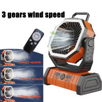 Ventilador Portátil LED De 20000mAh Con Gancho Para Camping Pesca Picnic Emergencias Carga USB Material De Acero Inoxidable - details 10