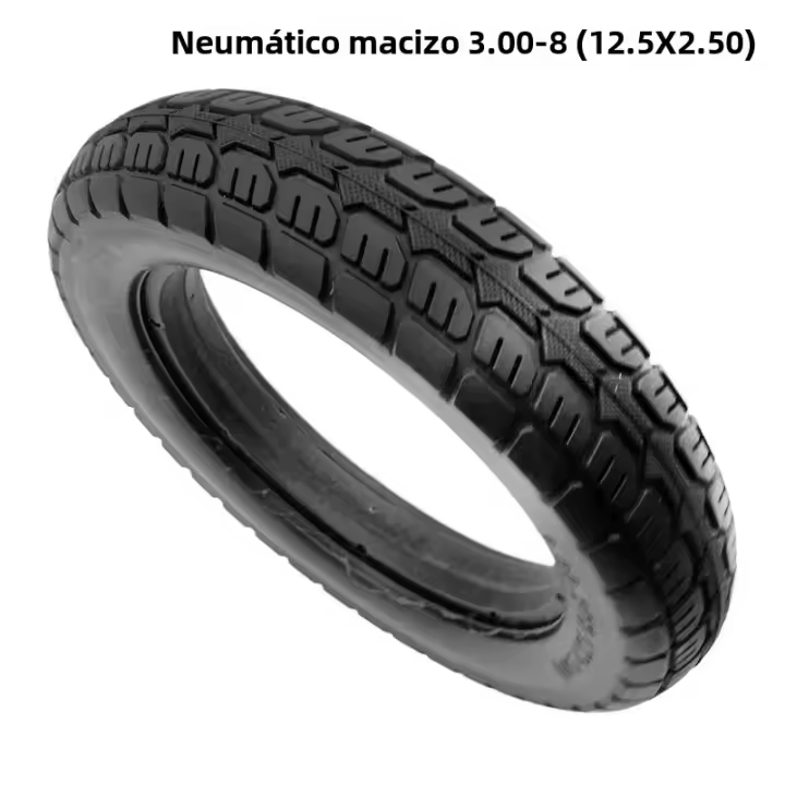 Pneumático Eléctrico Sólido 3.00-8 Para Bicicleta Electrónica 12.5X2.50 Neumáticos No Pneumáticos Antigolpes Resistente a Explosiones - 1