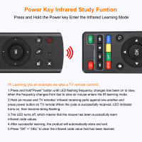 Control Remoto Inalámbrico Con Voz G20S pro 2.4G Y Mouse Aire Retroiluminado Para TV Android H96 Max X96 Max X88 pro Con Gyroscope - details 15