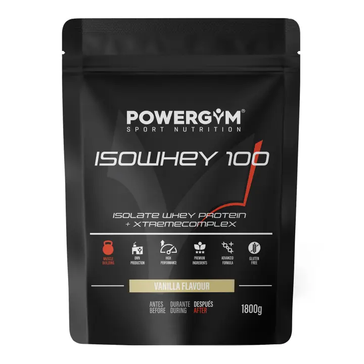 POWERGYM | ISOWHEY 100  Batido de Proteínas Whey aislados de alta pureza – Alimento deportivo proteico que ayudara a mejorar tu nutrición - 1