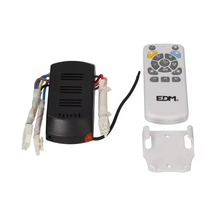 recambio kit mando a distancia + receptor  para ventiladores 33808/33811/33809/33810 edm - 1