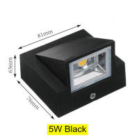 Lámpara De Pared Exterior Impermeable Moderna Y Creativa 5W 10W LED Para Jardín Patio Balcón Terraza Luz De Puerta - details 4
