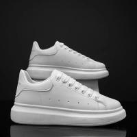 Zapatos De Cuero Blanco Para Hombre Zapatillas Deportivas Transpirables Plataforma Casual Para Caminar Y Correr Zapatos De Tenis Para Mujer - details 22