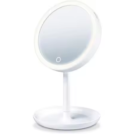 Espejo Cosmético de Maquillaje con Luz Beurer BS 45/ Telescópico/ Ø17.5cm - 1