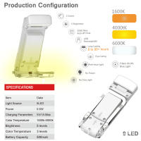 Nueva luz con clip para libro, marcador de libros, luz con carga USB, lámpara de mesa con clip portátil, protección para los ojos, mini luz LED para tarjetas. - details 1