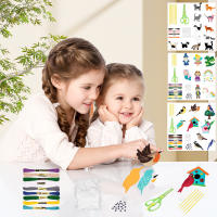 Kit De Costura De Piel De Manta Para Niños 8 Piezas Set De Manualidades DIY Animales Divertidos Con Instrucciones Para Niños De 3 a 12 Años - details 7
