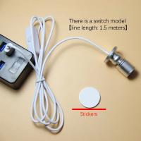 Proyectora LED USB 3W DC5V Para Joyería Armario Exhibición Countertop Luz Spot Mini Montaje En Superficie Techo Con Interruptor - details 4