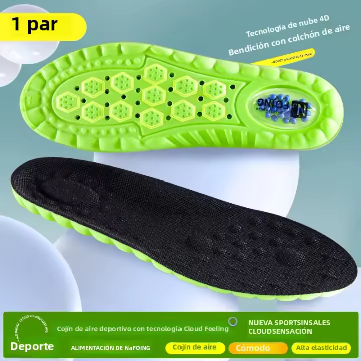 Almohadillas De Calcetín Deportivo De Látex Elástico Alto Soporte Arco Suave Antideslizante Transpirable Desodorante Absorción De Choque - 1