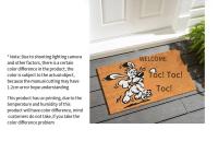 Alfombra De Piso Moderna Y Sencilla Absorbente De Agua Antideslizante Para Entrada Puerta Baño Decorativa Lavable Hogar Luxo Ligero - details 0
