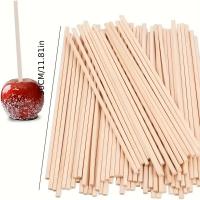 Bastones De Bambú Naturales 50/100pcs 4mm Para DIY Cotton Candy Pequeñas Banderas Materiales Para Modelos Hechos a Mano - details 1
