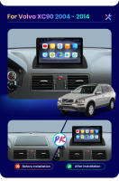 AWESAFE inalámbrico CarPlay Android Auto Radio para Volvo XC90 Android 2004 2005 2006 2007 2008 - 2014 coche reproductor multimedia GPS 2 din autoradio volante controles RDS Bluetooth - details 3