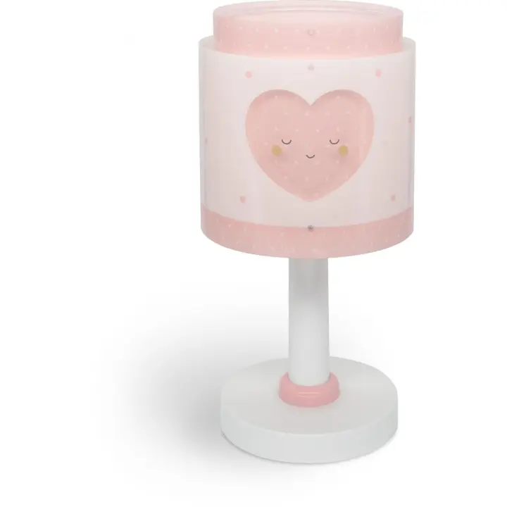 Lámpara de mesa infantil Baby Dreams Corazón rosa - 1