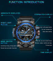 Reloj Deportivo De Estilo Militar G-Serie SANDA Para Hombres Resistente Al Choque Y Al Agua Con Pantalla Analógica Y Digital Relogios Electrónicos Para Hombre - details 10