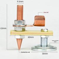 1pc Cabezal De Imán Para Soldadura Soporte De Fijación De Cable De Tierra Para Soldador Fuerte Agarre De Imán Para Reparación De Hojalata - details 1