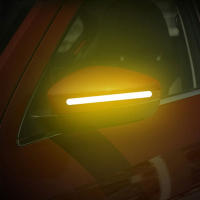2pcs/set Almohadillas Reflectoras De Seguridad Para Coche Adhesivo Reflector Para Espejo Retrovisor Y Bandas De Seguridad - details 5