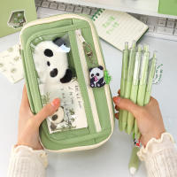 Estuche De Almacenamiento Para Lápices Con 9 Capas Gran Capacidad Bolsa Transparente Con Compartimentos Y Botón Magnético Para Acceso Facil Stationery - details 2