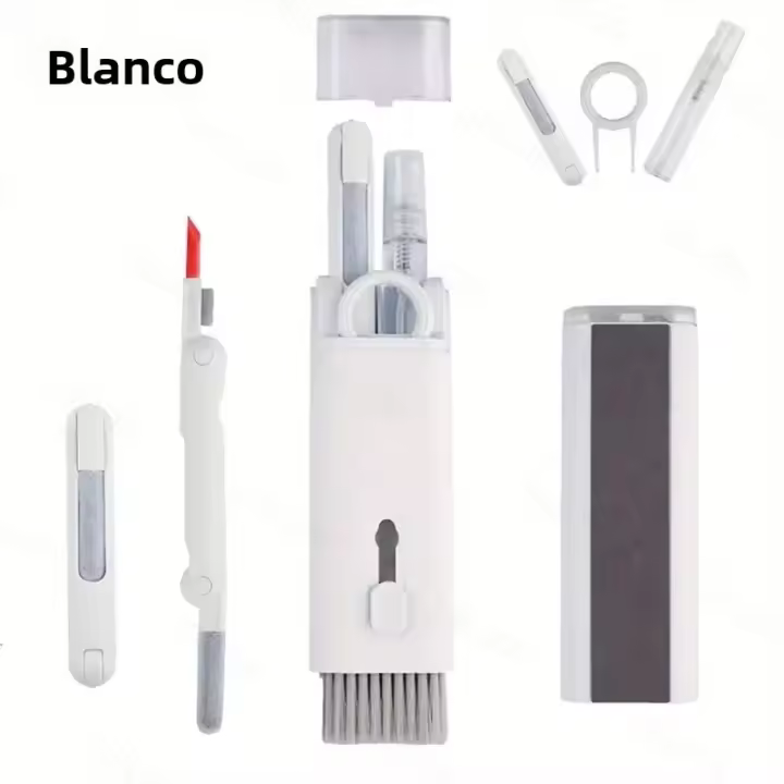 Kit De Limpieza Electrónica Multifuncional 7-en-1 Herramienta Portátil Para Limpieza De Teclado Celular Laptop Auriculares Bluetooth - 1