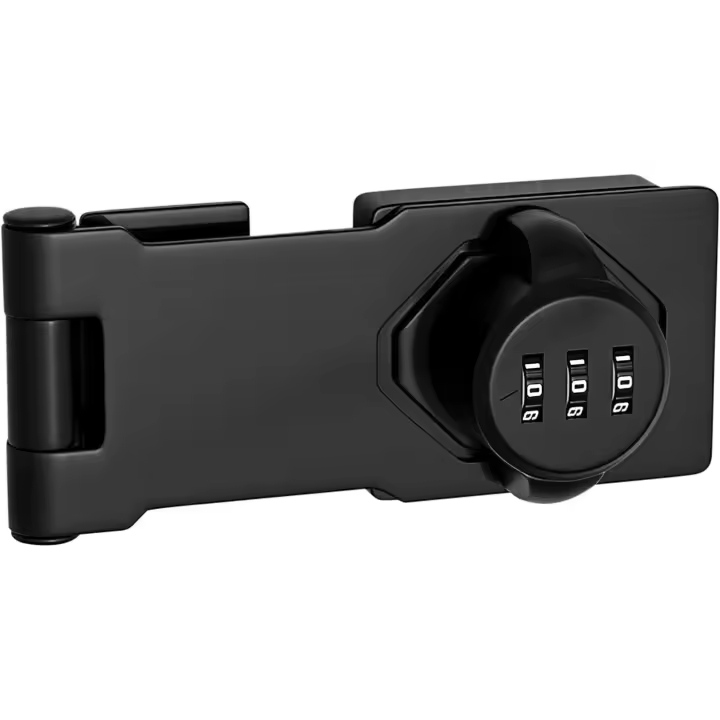 Cerradura para puerta de gabinete Cerradura de aleación de zinc premium para gabinetes domésticos con combinación de contraseña y cerrojo - Ideal para cajones de cocina, armarios, alacenas y archivadores de oficina - 1