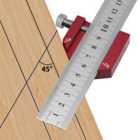 Bloque De Posicionamiento De Regla De Acero Ángulo De 45/60/90 Grados Línea De Marcado Calibrador De Madera Herramienta De Carpintería - details 12