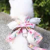 Harnés Para Perros Con Encaje Hermoso Correa Para Gatos Con Lazo Cuerda De Pecho Para Perros Accesorios Para Mascotas Rojo Lazo - details 6