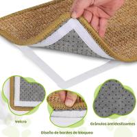 Rascador Gatos Sisal Natural,60x30cm,Protección Muebles,Cuida Uñas Gato,Diseño Sostenible y Elegante para tu Hogar Felino,para Sofa,Pared,Cama,Esquina,antiarañazos,Protector - details 2