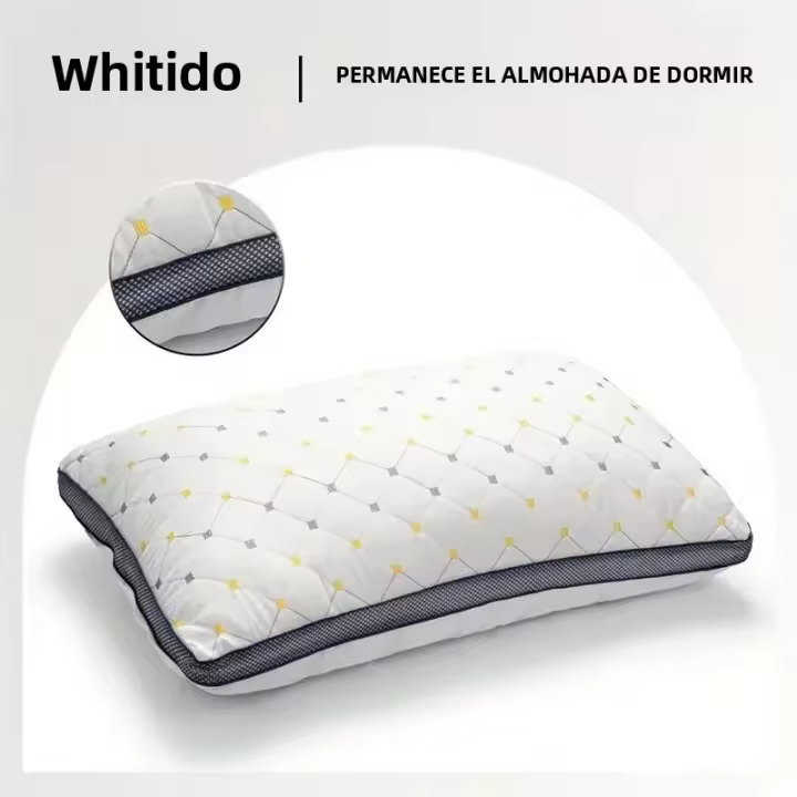 Núcleo De Almohada De Fibra Bordada Full Sky Star Protección Para El Cuello Rebote Rápido No Se Deformar Fácilmente No Se Pliega 100% Poliéster Microfibra - 1