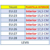 Levi's Levis Zapatilla Sneakers Niño AVENUE MINI VAVE0102S BLANCO Zapatillas calzado niños Levis Winter ROYALE CORDONETS - details 0