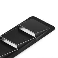 Vento Universal Para Coche 17x5 Pulgadas En Negro ABS Con Ventilación Y Panel De Enfriamiento 1 Par Piezas De Automóvil - details 4