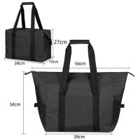 Nueva bolsa aislante plegable de gran capacidad, bolsa de hielo para exteriores, portátil, de aluminio, para mantener la frescura en el picnic. - details 3